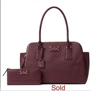 Kate Spade Lydia satchel & matching Nisha wallet